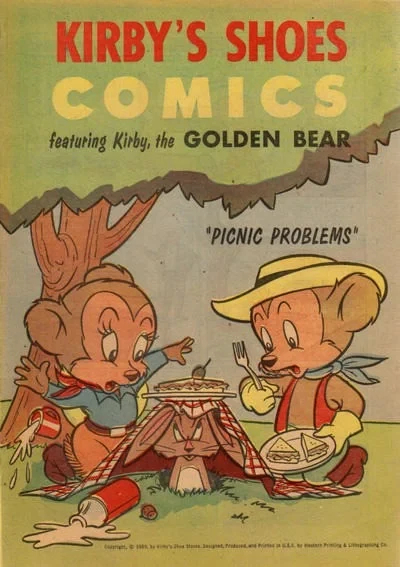Kirby Shoes Comics Featuring Kirby the Golden Bear "Picnic Problems" (1959) - Series 