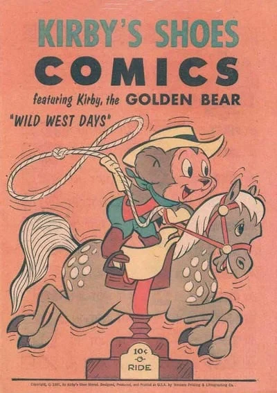 Kirby Shoes Comics Featuring Kirby the Golden Bear "Wild West Days" (1961) - Series 
