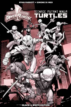 Mighty Morphin Power Rangers/Teenage Mutant Ninja Turtles Black & White Edition