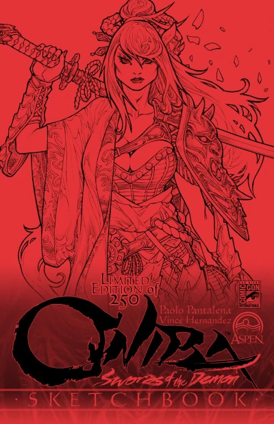 Oniba: Swords of the Demon Limited Edition Convention Exclusive Sketchbook (2015) - Series 