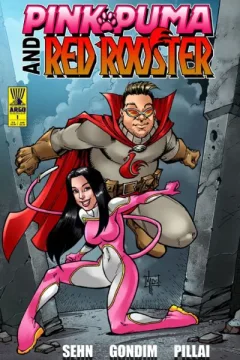 Pink Puma and Red Rooster