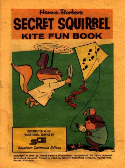 Secret Squirrel Kite Fun Book (1966) - Series 