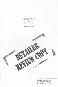 Shadowman: Retailer Review