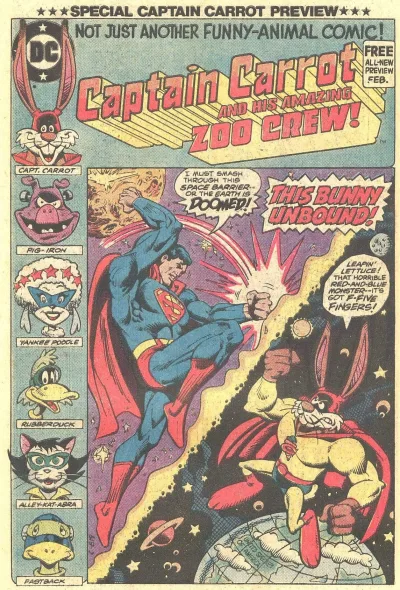 Special Captain Carrot Preview (1982) - Series 