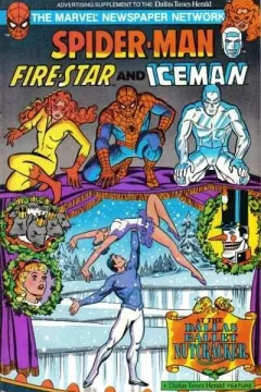 Spider-Man, Fire-Star and Iceman at the Dallas Ballet Nutcracker