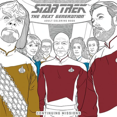 Star Trek: The Next Generation Adult Coloring Book-Continuing Missions (2017) - Series 