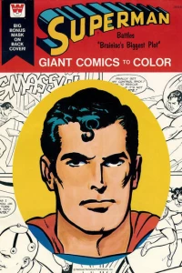 Superman Battles "Brainiac's Biggest Plot" Giant Comics to Color