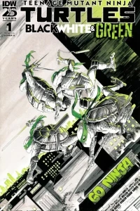 Teenage Mutant Ninja Turtles: Black, White & Green