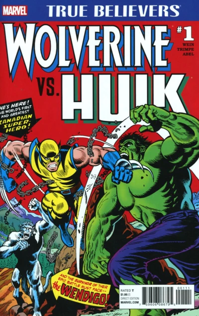 True Believers: Wolverine vs Hulk (2017) - Series 