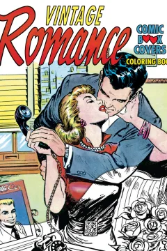 Vintage Romance Comic Book Covers Coloring Book