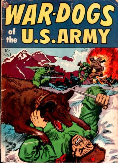 Cover of War Dogs of the U.S. Army (1952)