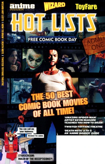 Wizard Hot List 50 Best Comic Movies (2009) - Series 