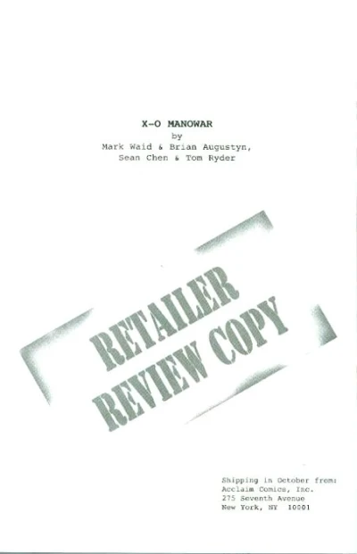 X-O Manowar: Retailer Review (1996) - Series 