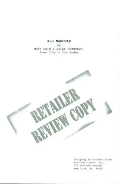 X-O Manowar: Retailer Review (1996) - Series 