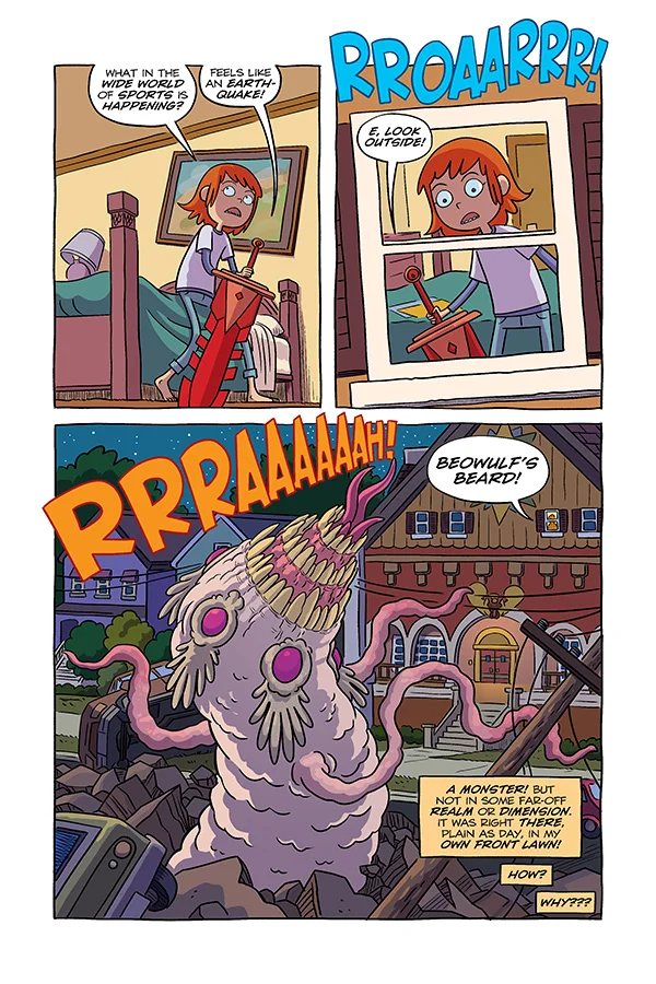  Eowulf: of Monsters and Middle School (Book 1): Writing and Art: Mike Cavallaro, Color: Irene  Yeom