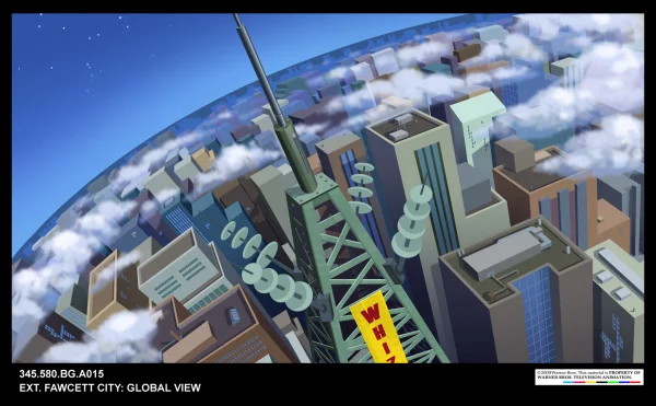 Batman: The Brave & The Bold 1 and 2: Background Paint: Mike Cavallaro