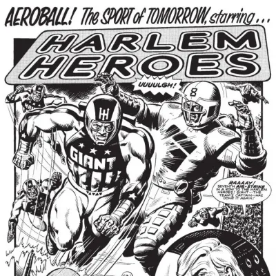 Cover art for "2000 AD" Harlem Heroes