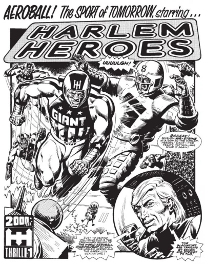 Background for "2000 AD" Harlem Heroes