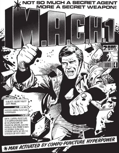 Background for "2000 AD" M.A.C.H.1