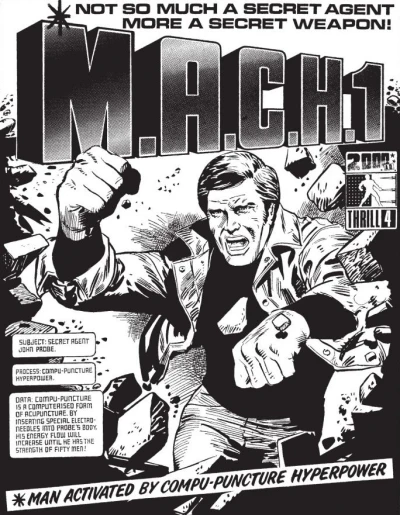 Background for "2000 AD" M.A.C.H.1