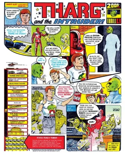Background for "2000 AD" Tharg's Future Shocks