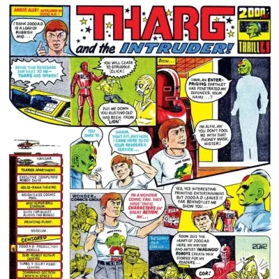 Cover art for "2000 AD" Tharg's Future Shocks