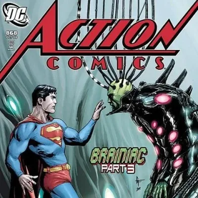 Cover art for "Action Comics" Brainiac