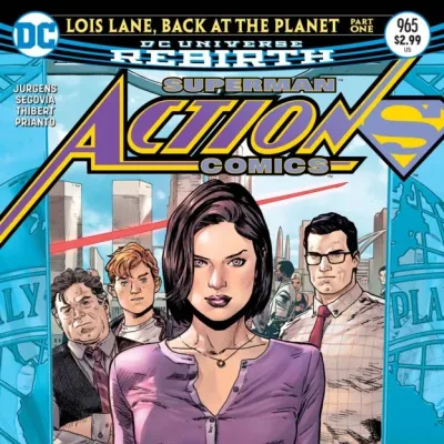 Cover art for "Action Comics" Lois Lane, Back at the Planet