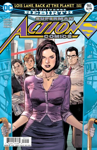 Background for "Action Comics" Lois Lane, Back at the Planet