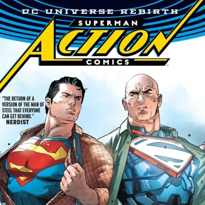 Cover art for "Action Comics" Men of Steel