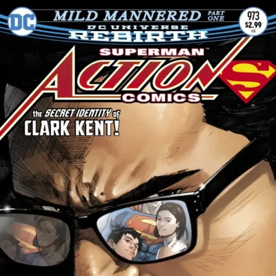 Cover art for "Action Comics" Mild Mannered