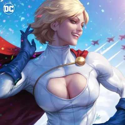 Cover art for "Action Comics" Power Girl Returns