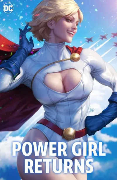 Background for "Action Comics" Power Girl Returns