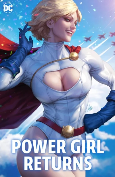 Background for "Action Comics" Power Girl Returns