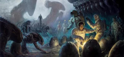Background for "Aliens/Predator/Prometheus" Fire and Stone