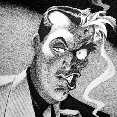Cover art for "Batman Black and White" Two of a Kind