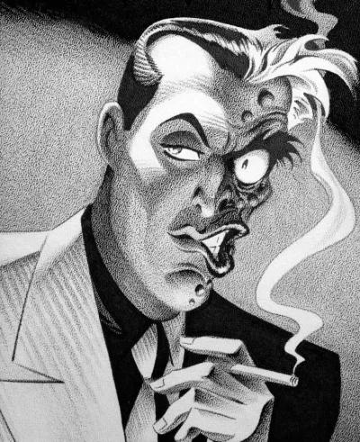 Background for "Batman Black and White" Two of a Kind