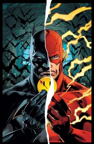 Background for "Batman/The Flash" The Button