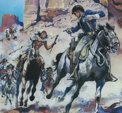 Background for "Blueberry" Fort Navajo