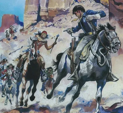 Background for "Blueberry" Fort Navajo