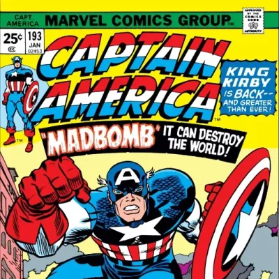 Cover art for "Captain America" Madbomb