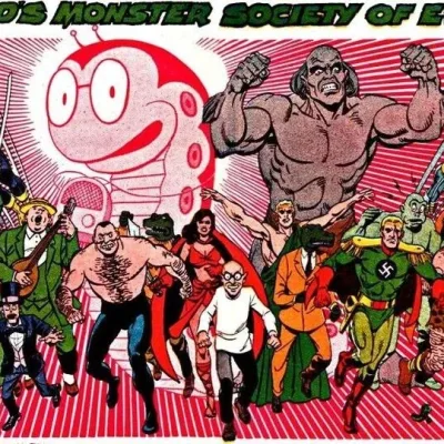 Cover art for "Captain Marvel Adventures" The Monster Society of Evil