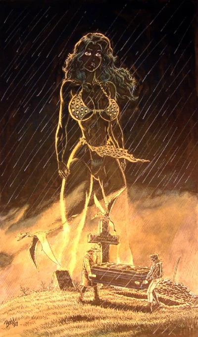 Background for "Cavewoman: Rain" Rain