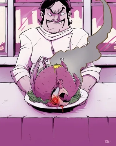 Background for "Chew" Blood Puddin'