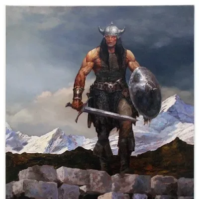 Cover art for "Conan the Cimmerian" Kozaki