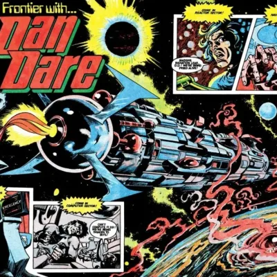 Cover art for "Dan Dare" Hell Planet
