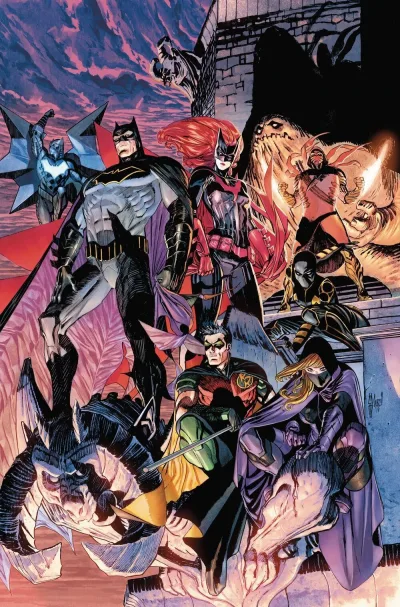 Background for "Detective Comics" Fall of the Batmen