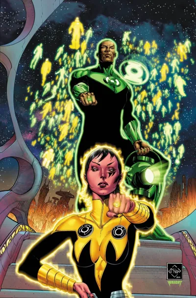 Background for "Hal Jordan and the Green Lantern Corps" Bottled Light