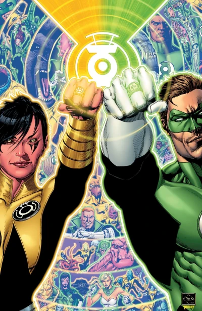 Background for "Hal Jordan and the Green Lantern Corps" Fracture