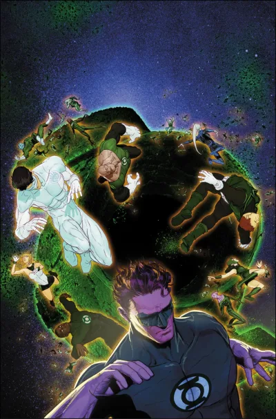 Background for "Hal Jordan and the Green Lantern Corps" Prism of Time